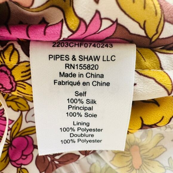 Veronica Beard Eleonora Skirt Size 4 Silk Kailani Garden Orange Floral Georgette - Picture 6 of 11